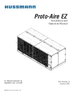 Hussmann Proto-Aire EZ Installation And Operation Manual preview