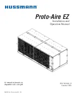 Preview for 1 page of Hussmann Proto-Aire EZ Installation And Operation Manual