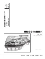 Hussmann Q1-DC Wedge Installation And Operation Manual preview