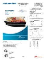 Preview for 1 page of Hussmann Q3-BC Technical Data Sheet