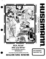 Hussmann RCA Install Manual preview