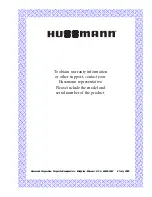 Предварительный просмотр 29 страницы Hussmann RI1 Installation And Operation Manual