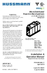 Предварительный просмотр 1 страницы Hussmann RL2SP Installation & Operation Manual