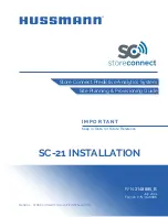 Preview for 1 page of Hussmann SC-21 Installation Manual