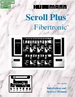 Hussmann Scroll Plus Fibertronic 401789 Installation And Service Manual предпросмотр