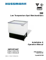 Hussmann SM-110W Installation & Operation Manual preview