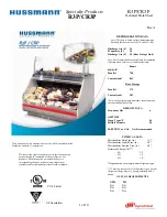 Hussmann Specialty Products CR3P Technical Data Sheet preview