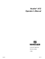 Preview for 1 page of HUSTLER ATZ Operator'S Manual