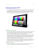 Preview for 4 page of HutchColor HCT User Manual