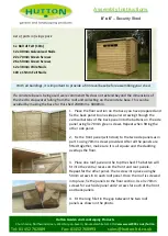 HUTTON 8' x 6' - Security Shed Assembly Instructions preview