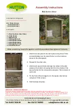 Preview for 1 page of HUTTON BA-Buxton Arbour Assembly Instructions