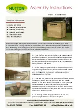 HUTTON Security Shed Assembly Instructions предпросмотр