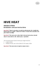 Preview for 3 page of HUUM HIVE HEAT 12 Installation And User Instructions Manual