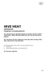 Preview for 10 page of HUUM HIVE HEAT 12 Installation And User Instructions Manual