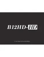 Huvitech B12HD-HD Manual preview