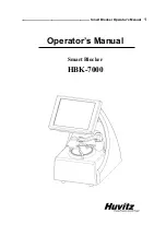 Preview for 1 page of Huvitz HBK-7000S Operator'S Manual