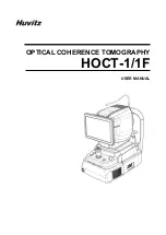 Preview for 1 page of Huvitz HOCT-1 User Manual