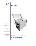 Preview for 1 page of HV Diagnostics HVA 34 User Manual