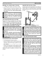 Preview for 12 page of HVFL HVFL18 Installation And Operating Instructions Manual