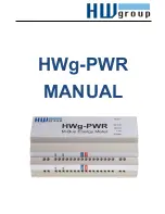 Предварительный просмотр 1 страницы HW Group HWg-PWR Manual