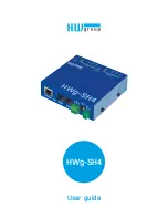 HW Group HWg-SH4 User Manual предпросмотр