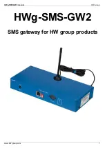 HW Group HWg-SMS-GW2 Manual предпросмотр