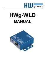 Предварительный просмотр 1 страницы HW Group HWg-WLD Manual