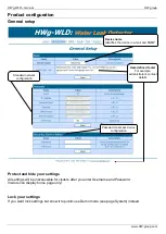 Предварительный просмотр 9 страницы HW Group HWg-WLD Manual