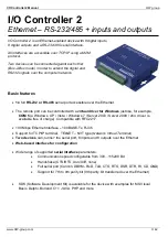 Preview for 3 page of HW Group I/O Controller 2 Manual