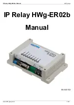 Предварительный просмотр 1 страницы HW Group IP Relay HWg-ER02b Manual