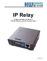 Preview for 1 page of HW Group IP Relay User Manual