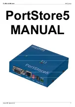 Предварительный просмотр 1 страницы HW Group PortStore5 Manual