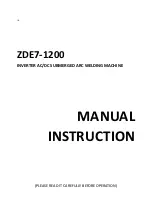 Hwayuan Electric ZDE7-1200 Manual Instruction preview