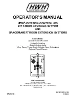 Preview for 1 page of HWH 225 Series Operator'S Manual