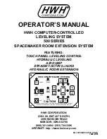 Preview for 1 page of HWH 500 Series Operator'S Manual