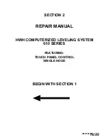 Предварительный просмотр 7 страницы HWH 610 SERIES Service Manual