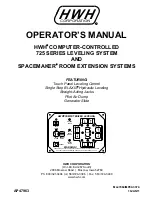 HWH SPACEMAKER Operator'S Manual preview