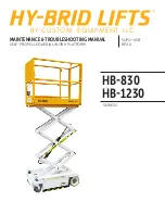 Предварительный просмотр 1 страницы Hy-Brid Lifts HB-1230 Maintenance And Troubleshooting Manual