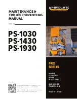 Preview for 1 page of Hy-Brid Lifts PRO Series Maintenance & Troubleshooting Manual