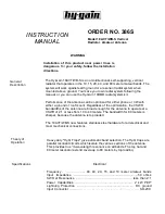 Hy-Gain 18AVT/WB-S Instruction Manual предпросмотр