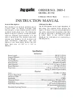 Hy-Gain 2085-1 Instruction Manual preview