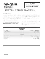 Hy-Gain AV-18HT Instruction Manual preview