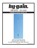 Hy-Gain AV-680 Instruction Manual preview