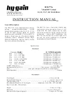 Hy-Gain DX-77A Instruction Manual preview