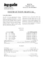 Предварительный просмотр 1 страницы Hy-Gain DX-77A Instruction Manual