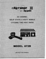 Hy-Gain Hy-Range III 672B Instruction Manual preview