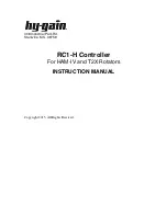 Предварительный просмотр 1 страницы Hy-Gain RC1-H Instruction Manual