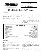 Предварительный просмотр 1 страницы Hy-Gain V-2R Instruction Manual