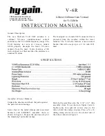 Hy-Gain V-6R Instruction Manual preview