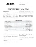 Preview for 1 page of Hy-Gain V3R Instruction Manual